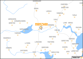 map of Nanzhai