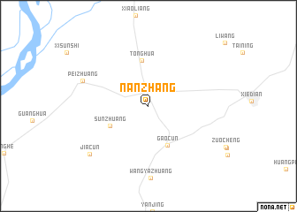 map of Nanzhang