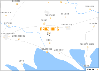 map of Nanzhang