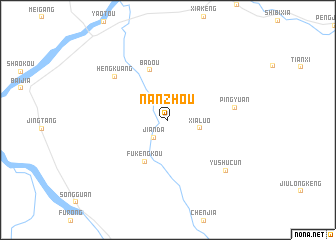 map of Nanzhou