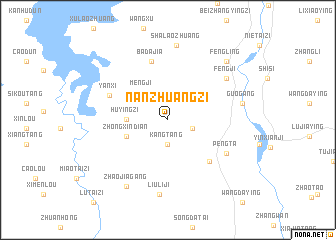 map of Nanzhuangzi