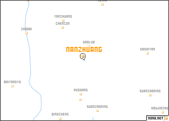 map of Nanzhuang
