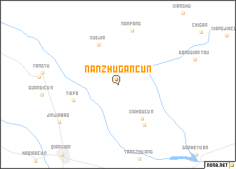 map of Nanzhugancun