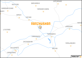 map of Nanzhushan