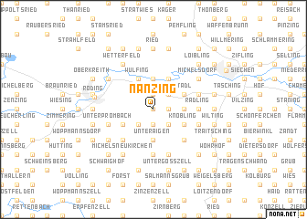 map of Nanzing