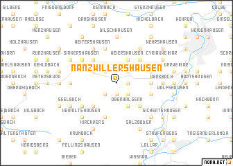 map of Nanz-Willershausen