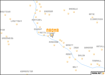 map of Naoma
