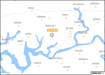 map of Naomi