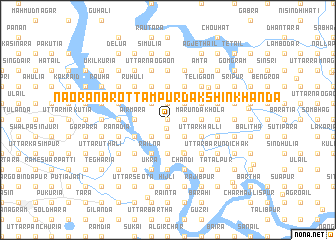 map of Nāora Narottampur Dakshin Khanda