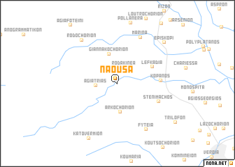 map of Náousa