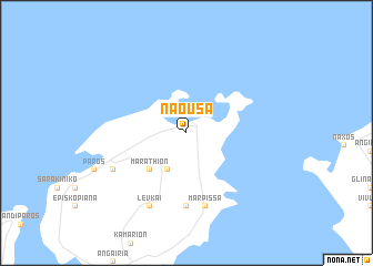 map of Náousa