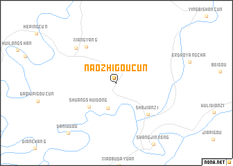 map of Naozhigoucun