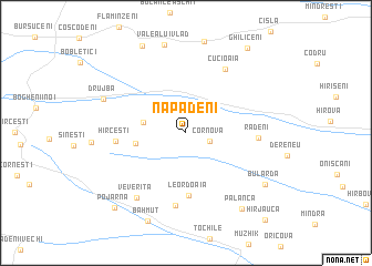 map of Năpădeni