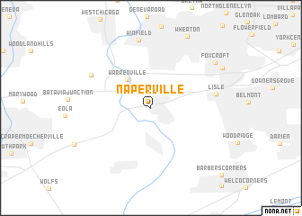 map of Naperville