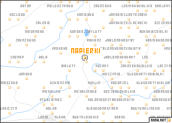 map of Napierki