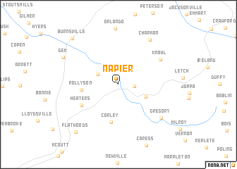 map of Napier