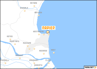 map of Napier