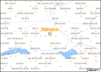 map of Napiórki