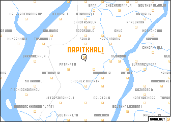 map of Nāpitkhāli