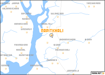 map of Napitkhāli