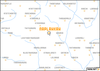 map of Naplawkaw