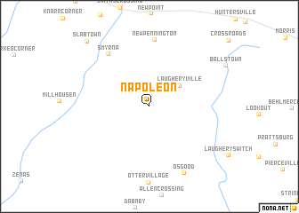 map of Napoleon