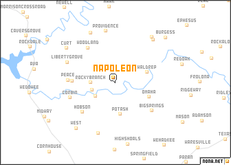 map of Napoleon