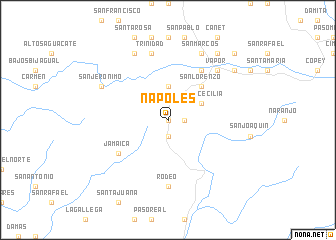 map of Nápoles