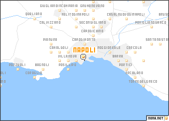 map of Napoli