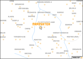 map of Nāposhteh