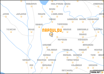map of Napoulou