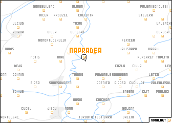 map of Năpradea