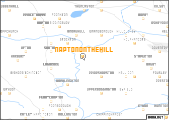 map of Napton on the Hill