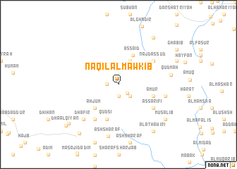map of Naqīl al Mawkib
