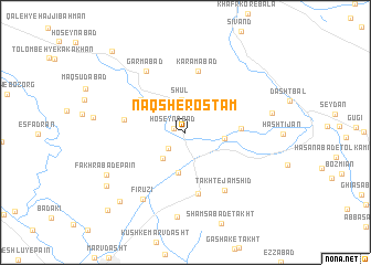 map of Naqsh-e Rostam