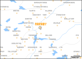 map of Näraby