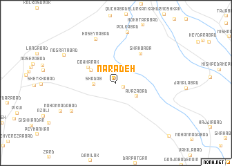 map of Narādeh