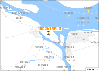 map of Naradtsevo