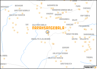 map of Narah Sang-e Bālā