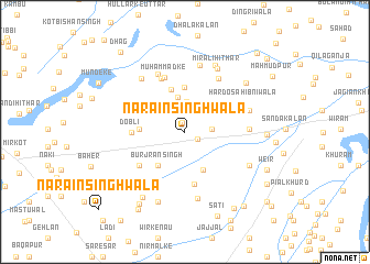 map of Nārāin Singhwāla
