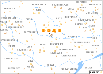 map of Narajuna