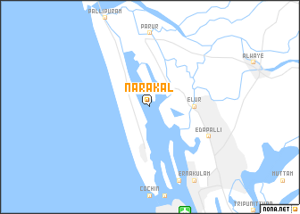 map of Narakal