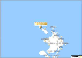 map of Narakoi