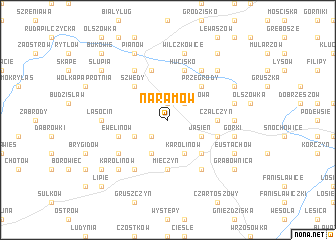 map of Naramów