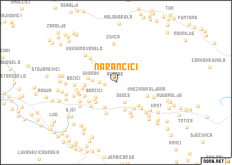 map of Narančići