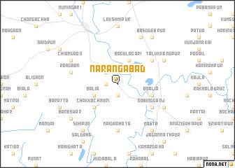 map of Narangābād