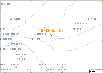 map of Naranjito