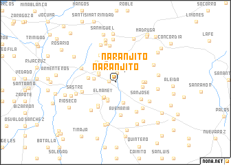 map of Naranjito