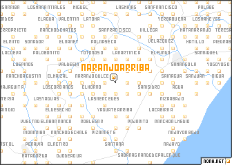 map of Naranjo Arriba
