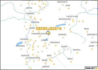 map of Narān jo Goth